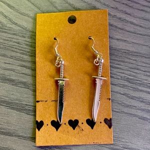 Sword / knife earrings